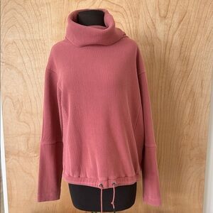 Varley Dusty Rose Cowl Neck Sweater
